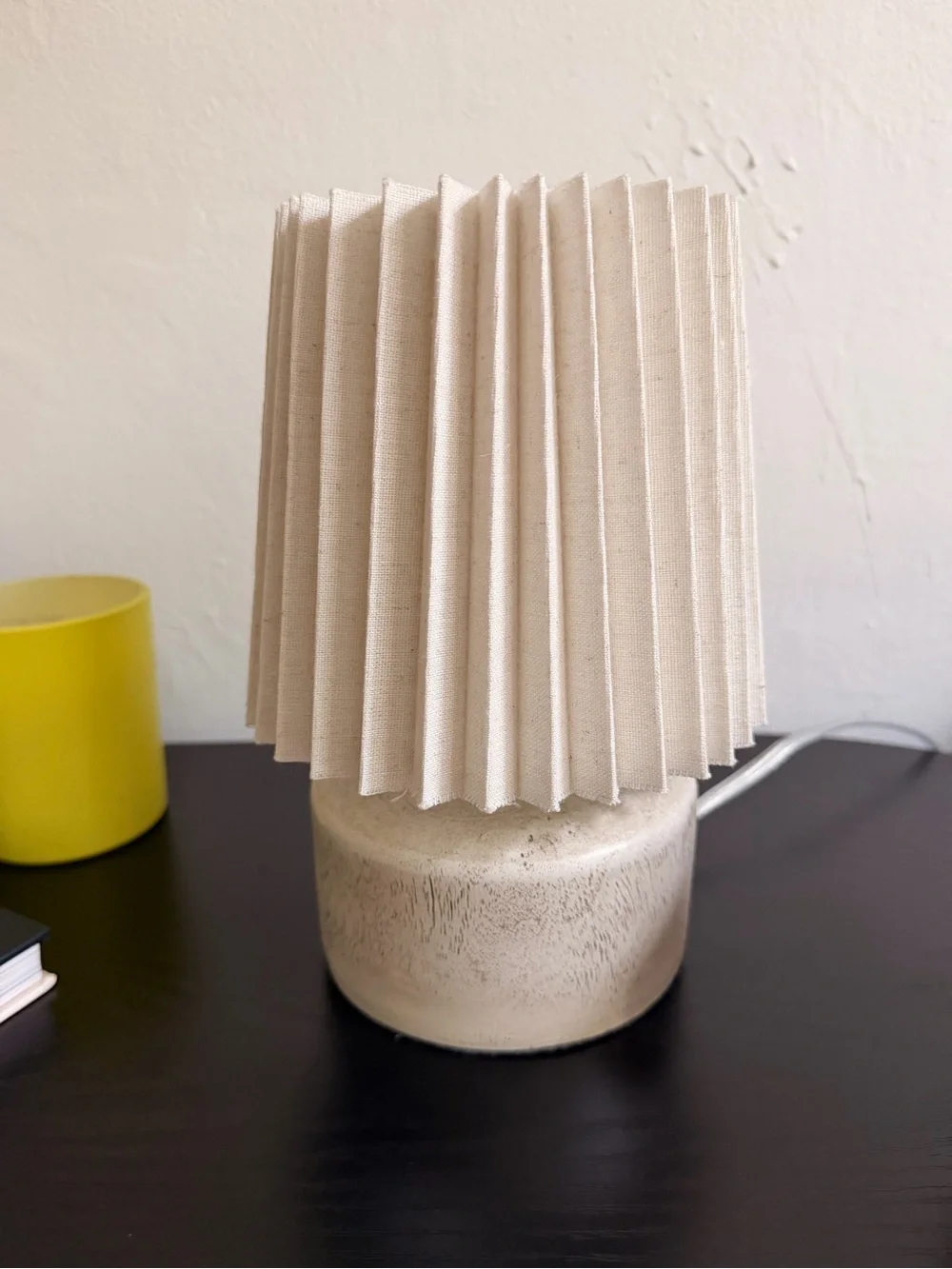 Room Essentials Mini Lamp Faux Wood Desk Lamp